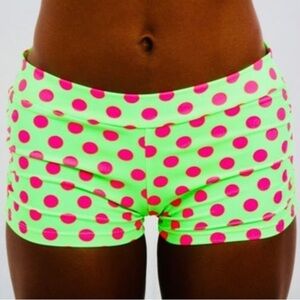 Btru2u Active Wear Isabella Shorts in Polka Pink